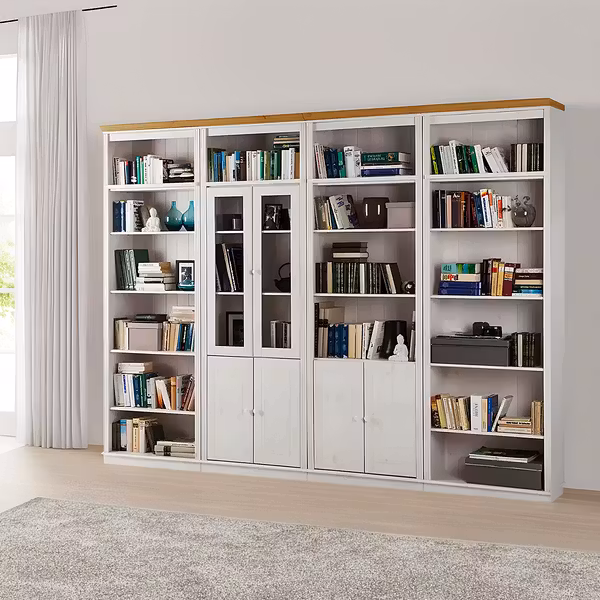 Biblioteca din lemn masiv LILLEHAMMER Typ G - imagine 3