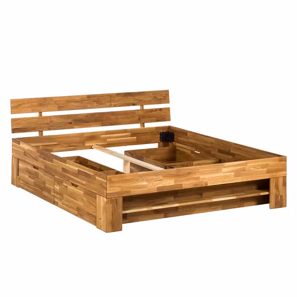 Pat din lemn masiv de stejar EosWOOD – Ars Natura - imagine 3