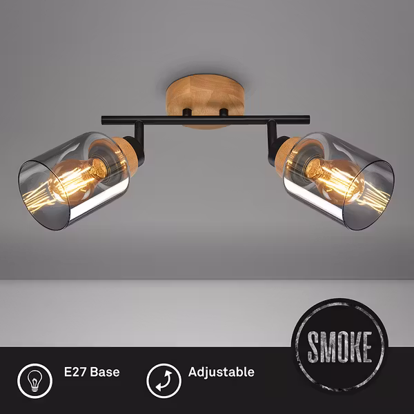 Plafonieră Venteira (2 surse de lumină) – Briloner - imagine 3